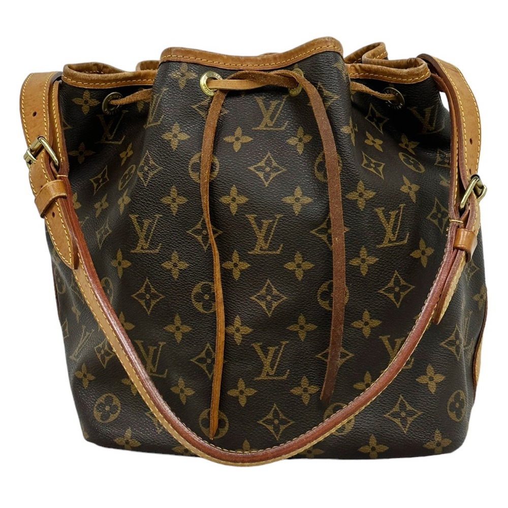 Louis Vuitton Petit Noe Drawstring Bucket Bag Shoulder Bag Monogram Brown - Picture 9 of 9